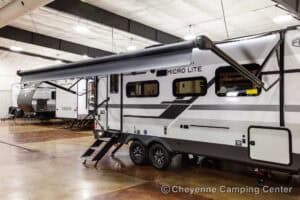 2026 Forest River Flagstaff Micro Lite 22FBS Couples Travel Trailer Exterior Image