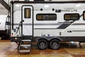 2026 Forest River Flagstaff Micro Lite 22FBS Couples Travel Trailer Exterior Image