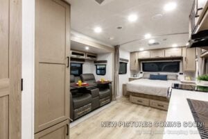 2027 Forest River Flagstaff Micro Lite 22FBS Couples Travel Trailer Interior Image