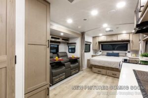 2027 Forest River Flagstaff Micro Lite 22FBS Couples Travel Trailer Interior Image