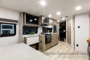 2027 Forest River Flagstaff Micro Lite 22FBS Couples Travel Trailer Interior Image