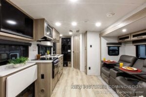 2027 Forest River Flagstaff Micro Lite 22FBS Couples Travel Trailer Interior Image