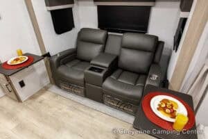 2026 Forest River Flagstaff Micro Lite 22FBS Couples Travel Trailer Interior Image