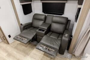 2026 Forest River Flagstaff Micro Lite 22FBS Couples Travel Trailer Interior Image