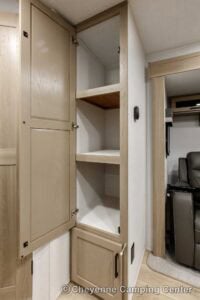 2026 Forest River Flagstaff Micro Lite 22FBS Couples Travel Trailer Interior Image