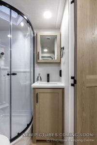 2027 Forest River Flagstaff Micro Lite 22FBS Couples Travel Trailer Interior Image