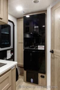 2026 Forest River Flagstaff Micro Lite 22FBS Couples Travel Trailer Interior Image