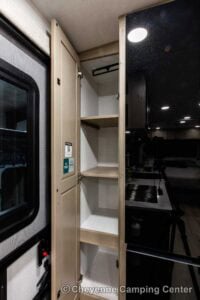 2026 Forest River Flagstaff Micro Lite 22FBS Couples Travel Trailer Interior Image