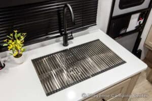 2026 Forest River Flagstaff Micro Lite 22FBS Couples Travel Trailer Interior Image