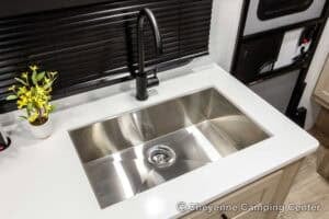 2026 Forest River Flagstaff Micro Lite 22FBS Couples Travel Trailer Interior Image