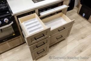 2026 Forest River Flagstaff Micro Lite 22FBS Couples Travel Trailer Interior Image