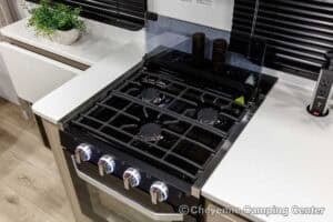 2026 Forest River Flagstaff Micro Lite 22FBS Couples Travel Trailer Interior Image