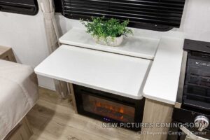 2027 Forest River Flagstaff Micro Lite 22FBS Couples Travel Trailer Interior Image