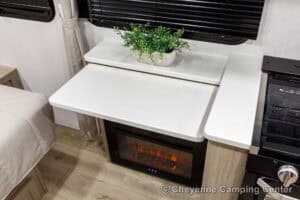 2026 Forest River Flagstaff Micro Lite 22FBS Couples Travel Trailer Interior Image