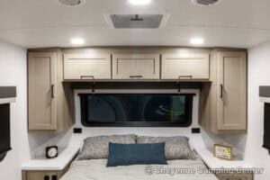 2026 Forest River Flagstaff Micro Lite 22FBS Couples Travel Trailer Interior Image
