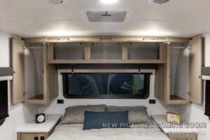 2027 Forest River Flagstaff Micro Lite 22FBS Couples Travel Trailer Interior Image