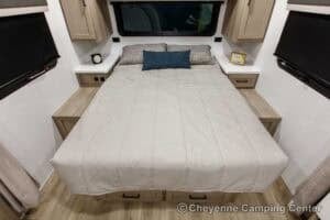 2026 Forest River Flagstaff Micro Lite 22FBS Couples Travel Trailer Interior Image