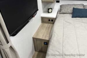 2026 Forest River Flagstaff Micro Lite 22FBS Couples Travel Trailer Interior Image