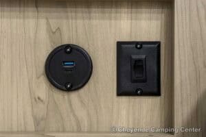 2026 Forest River Flagstaff Micro Lite 22FBS Couples Travel Trailer Interior Image