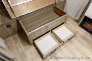 2026 Forest River Flagstaff Micro Lite 22FBS Couples Travel Trailer Interior Image