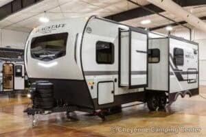 2026 Forest River Flagstaff Micro Lite 25FBD Couples Travel Trailer Exterior Image