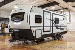 2026 Forest River Flagstaff Micro Lite 25FBD Couples Travel Trailer Exterior Image