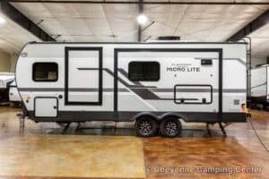 2026 Forest River Flagstaff Micro Lite 25FBD Couples Travel Trailer Exterior Image