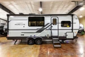 2026 Forest River Flagstaff Micro Lite 25FBD Couples Travel Trailer Exterior Image