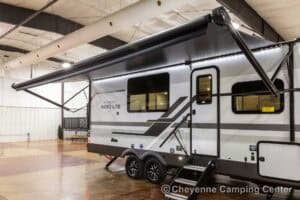 2026 Forest River Flagstaff Micro Lite 25FBD Couples Travel Trailer Exterior Image