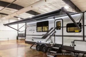 2026 Forest River Flagstaff Micro Lite 25FBD Couples Travel Trailer Exterior Image