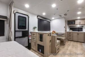 2026 Forest River Flagstaff Micro Lite 25FBD Couples Travel Trailer Interior Image