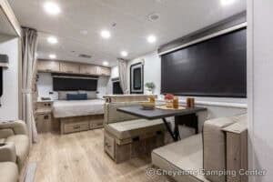 2026 Forest River Flagstaff Micro Lite 25FBD Couples Travel Trailer Interior Image