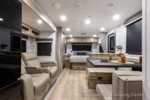 2026 Forest River Flagstaff Micro Lite 25FBD Couples Travel Trailer Interior Image