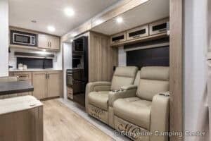 2026 Forest River Flagstaff Micro Lite 25FBD Couples Travel Trailer Interior Image