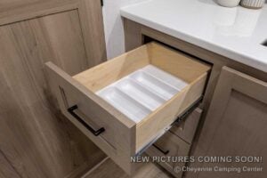 2027 Forest River Flagstaff Micro Lite 25FBD Couples Travel Trailer Interior Image