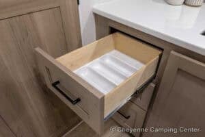 2026 Forest River Flagstaff Micro Lite 25FBD Couples Travel Trailer Interior Image