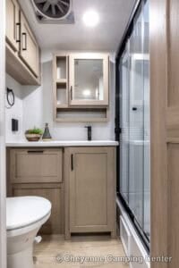 2026 Forest River Flagstaff Micro Lite 25FBD Couples Travel Trailer Interior Image