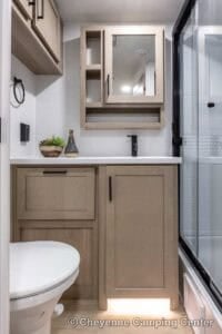 2026 Forest River Flagstaff Micro Lite 25FBD Couples Travel Trailer Interior Image