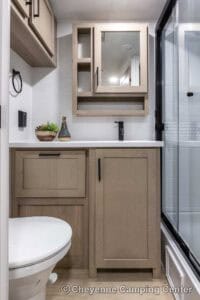 2026 Forest River Flagstaff Micro Lite 25FBD Couples Travel Trailer Interior Image