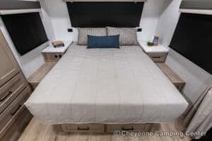 2026 Forest River Flagstaff Micro Lite 25FBD Couples Travel Trailer Interior Image