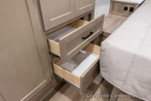 2026 Forest River Flagstaff Micro Lite 25FBD Couples Travel Trailer Interior Image