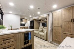 2027 Forest River Flagstaff Micro Lite 25FBD Couples Travel Trailer Interior Image