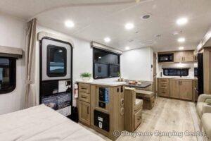 2027 Forest River Flagstaff Micro Lite 25FBD Couples Travel Trailer Interior Image