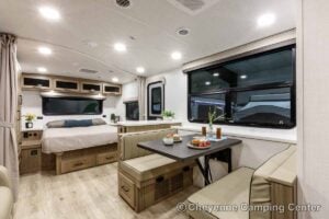 2027 Forest River Flagstaff Micro Lite 25FBD Couples Travel Trailer Interior Image
