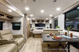 2027 Forest River Flagstaff Micro Lite 25FBD Couples Travel Trailer Interior Image