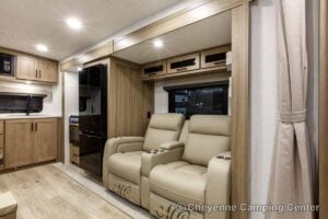 2027 Forest River Flagstaff Micro Lite 25FBD Couples Travel Trailer Interior Image