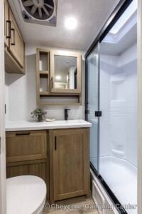 2027 Forest River Flagstaff Micro Lite 25FBD Couples Travel Trailer Interior Image