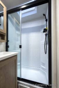 2027 Forest River Flagstaff Micro Lite 25FBD Couples Travel Trailer Interior Image