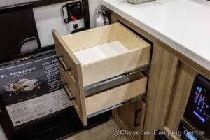 2027 Forest River Flagstaff Micro Lite 25FBD Couples Travel Trailer Interior Image