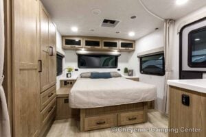 2027 Forest River Flagstaff Micro Lite 25FBD Couples Travel Trailer Interior Image